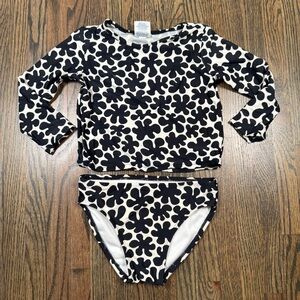 Marimekko for Target two piece long sleeve girls swimsuit size 3T